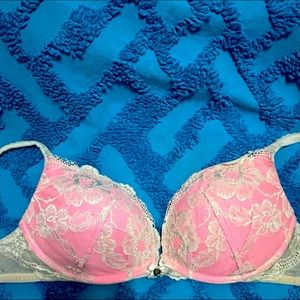 Body by Victoria’s Secret push up 36 C pink and cream lace detail